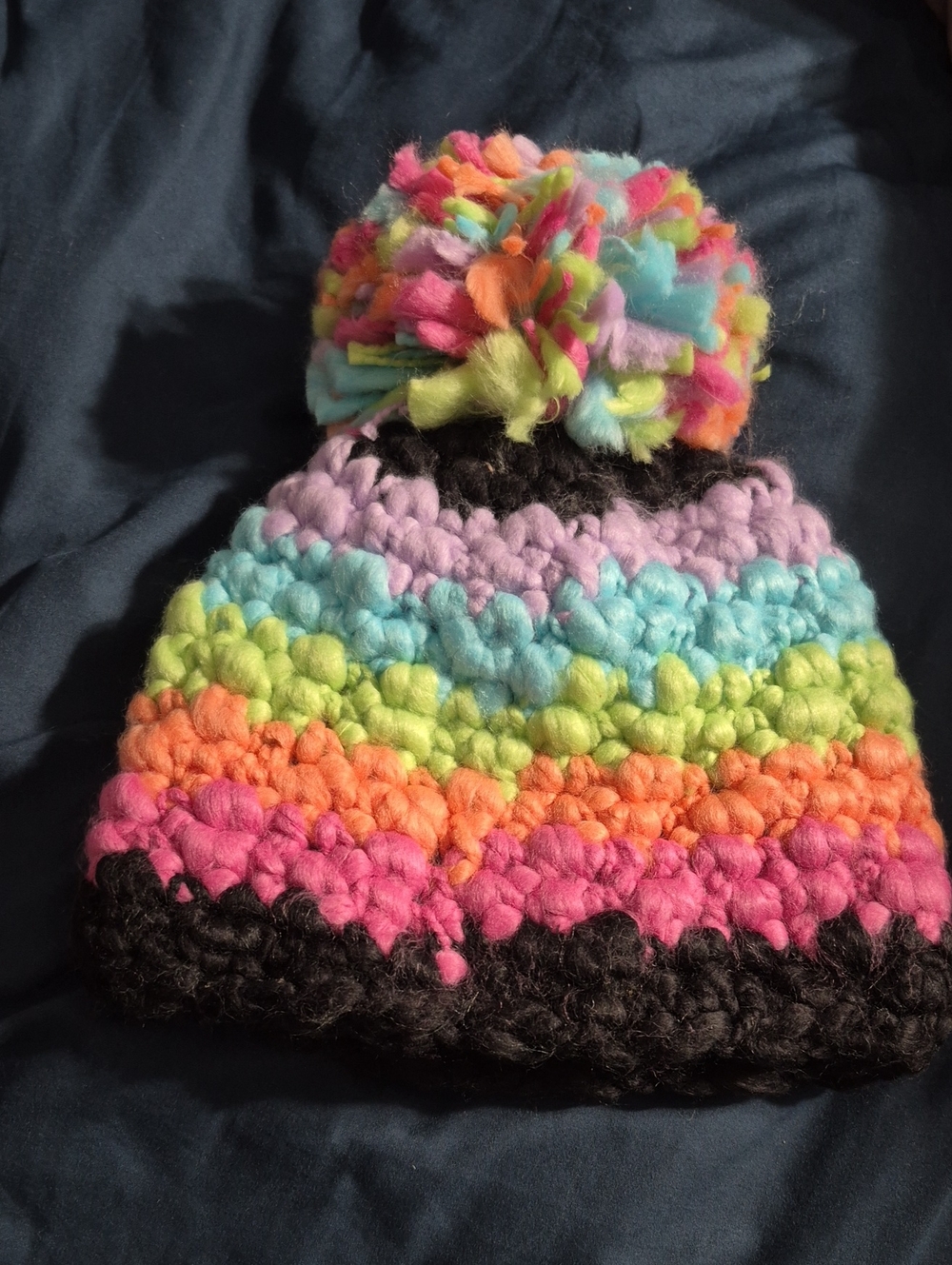 The Children's Place Multicolor Chunky Knit Pom Beanie